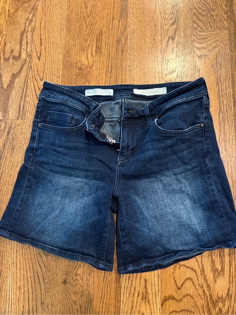 Anthropologie Pilcro Deep Indigo Denim Shorts